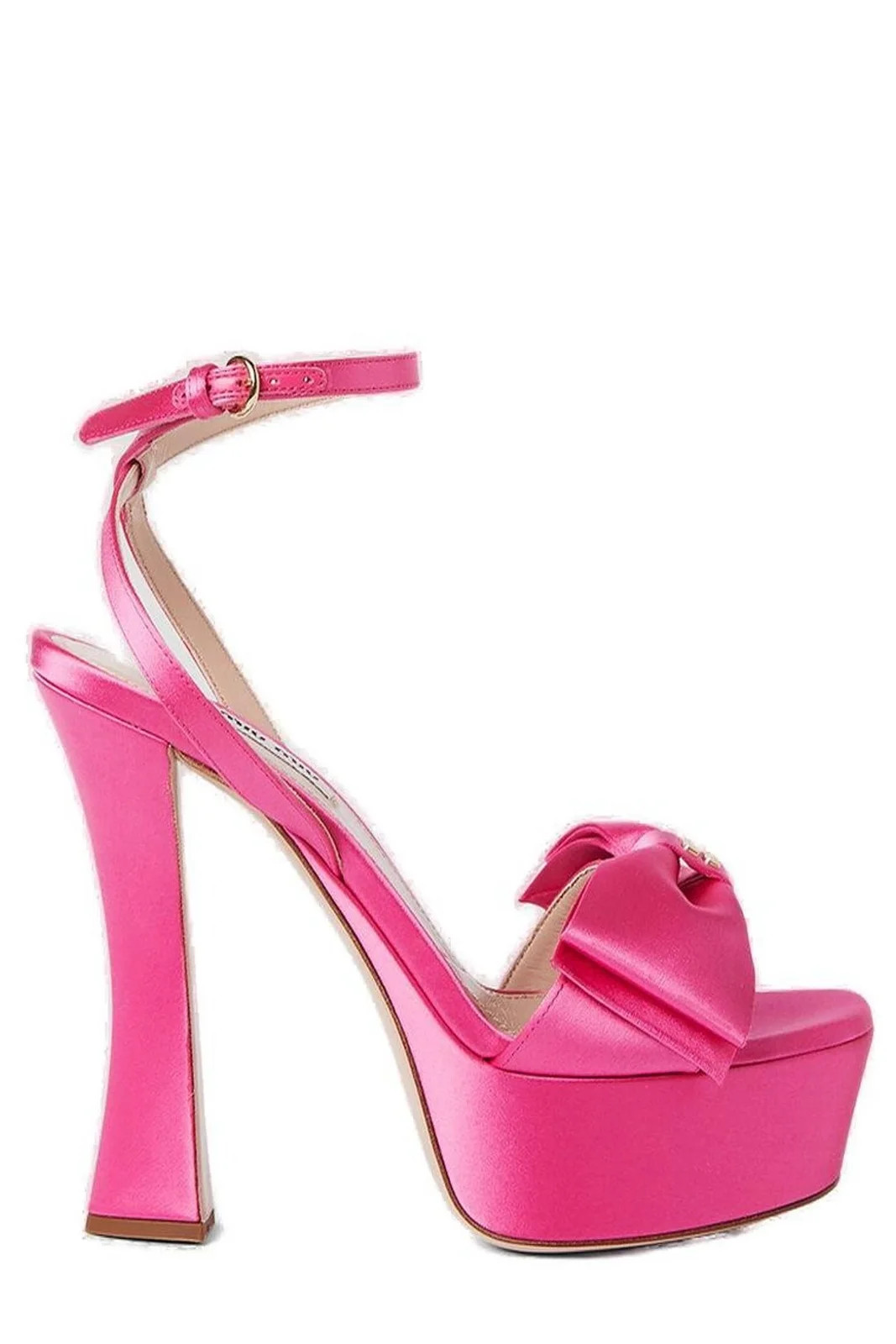 Miu Miu Bow Front Platform Sandals | Cettire Global