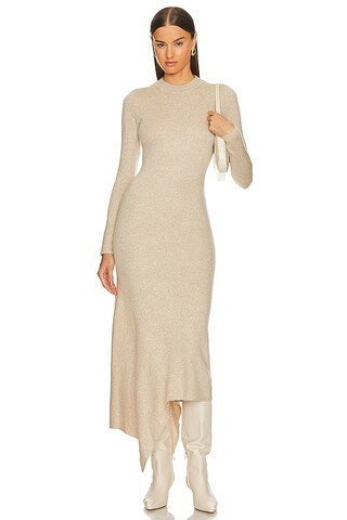 L'Academie Odelya Asymmetrical Dress in Oat from Revolve.com | Revolve Clothing (Global)