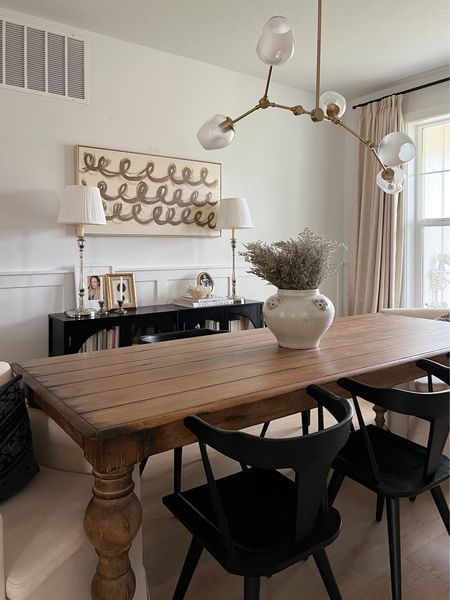Modern traditional dining room, moody home decor, transitional home, homebyjulianne, Arhaus, McGee and co, pottery barn 

#LTKSeasonal #LTKHoliday #LTKhome