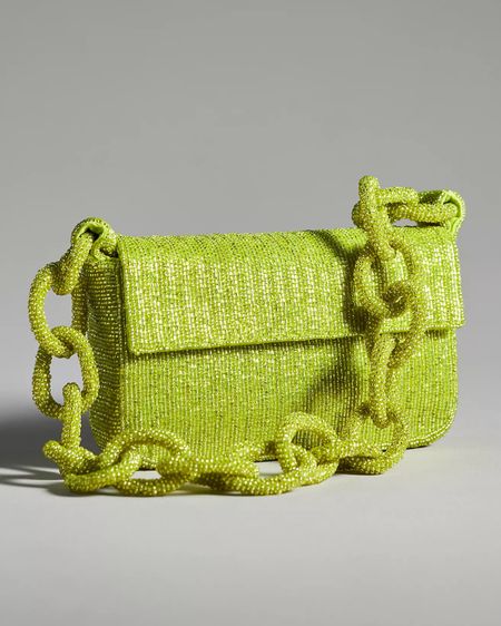 Anthropologie Fiona Beaded Bag: Chain Edition / lime green bag / holiday party / Christmas party

On sale for a limited time

#LTKHoliday #LTKsalealert #LTKitbag
