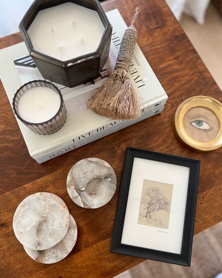 Recent Target purchases for fall! Living room decor sneak peek, fall candles, aesthetic coasters, affordable art, mini framed art print, Homebyjulianne, fall home decor, modern organic, traditional, transitional home, earthy tones 

#LTKSeasonal #LTKunder50 #LTKhome