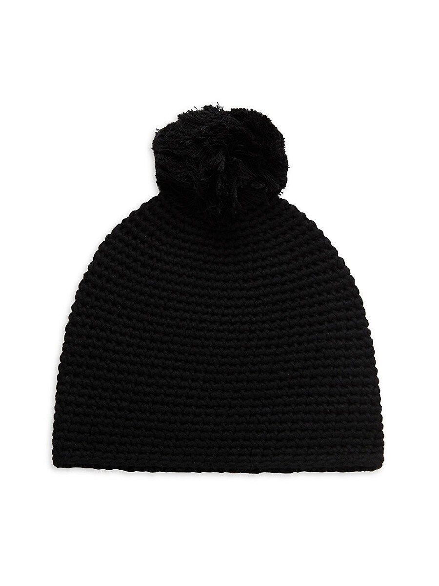 UGG Women's Pom-Pom Beanie - Black | Saks Fifth Avenue OFF 5TH