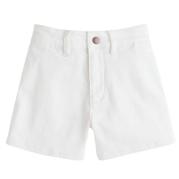 Denim Shorts - Ivory Denim | BISBY Kids