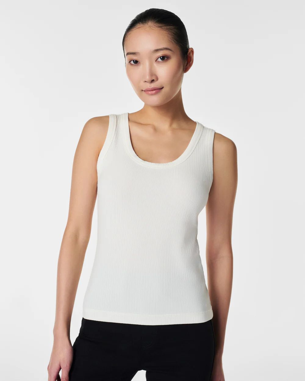 Stretch Rib Scoop Neck Tank | Spanx