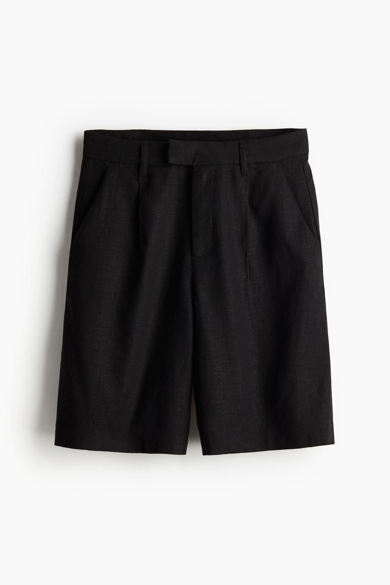 Dressy Linen-blend Shorts | H&M (US + CA)