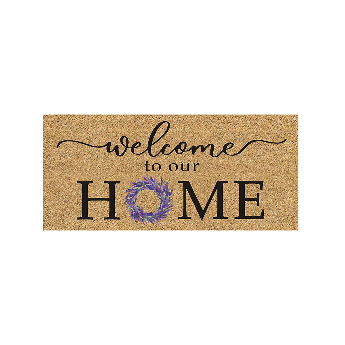 Welcome to Our Home Flocked Sassafras Coir Switch Mat | My Evergreen