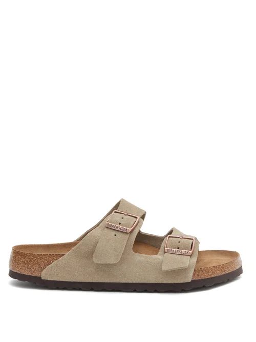 Birkenstock - Arizona Suede Sandals - Mens - Beige | Matches (US)