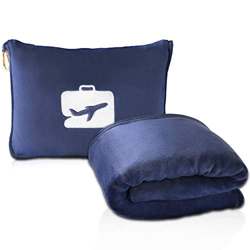 EverSnug Travel Blanket and Pillow - Premium Soft 2 in 1 Airplane Blanket with Soft Bag Pillowcas... | Amazon (US)