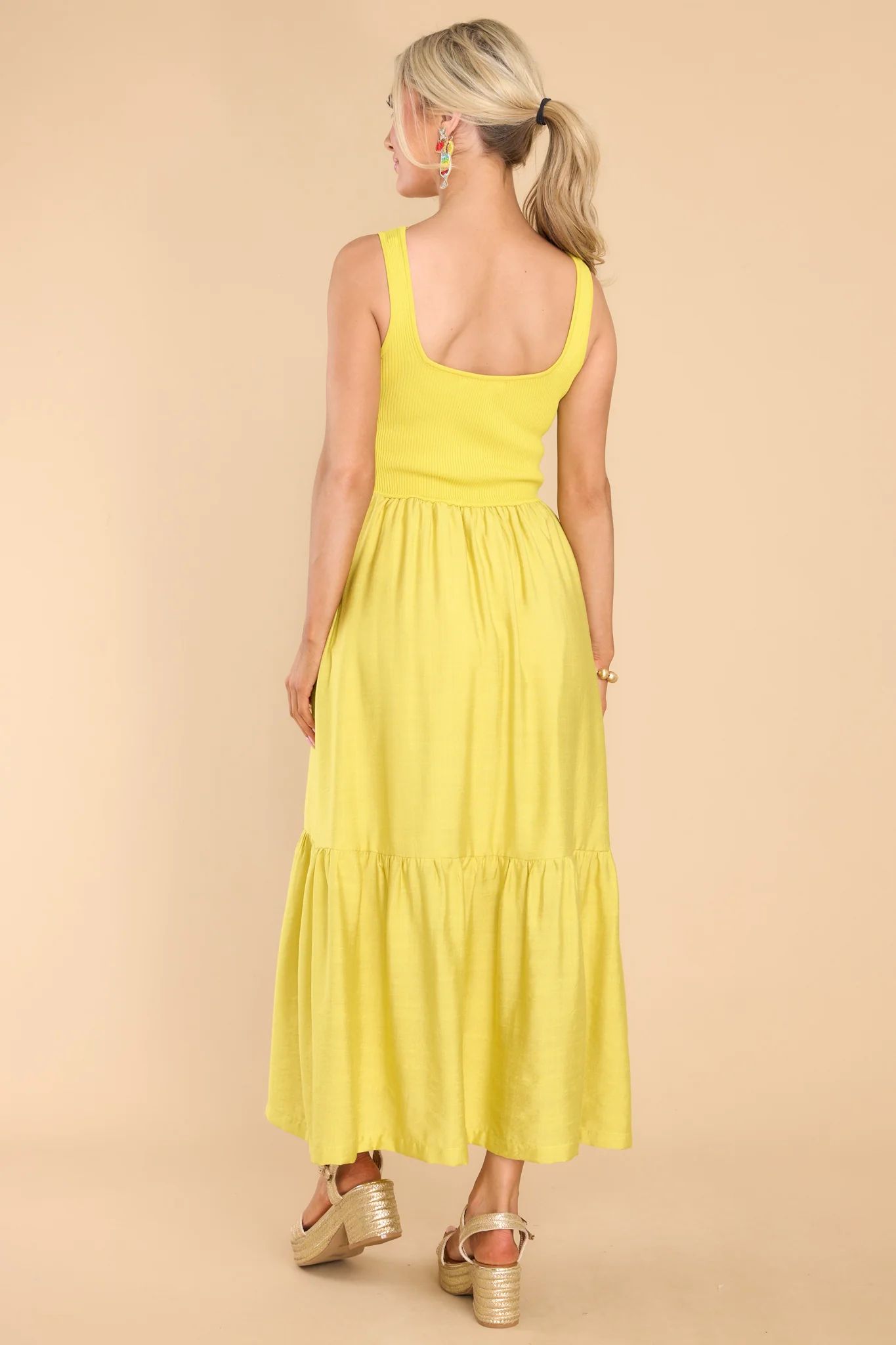 Want It All Yellow Maxi Dress | Red Dress 