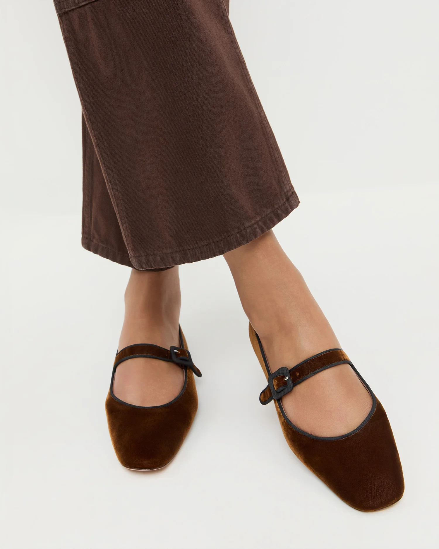 Ginger Brown Velvet Mary Jane | Loeffler Randall