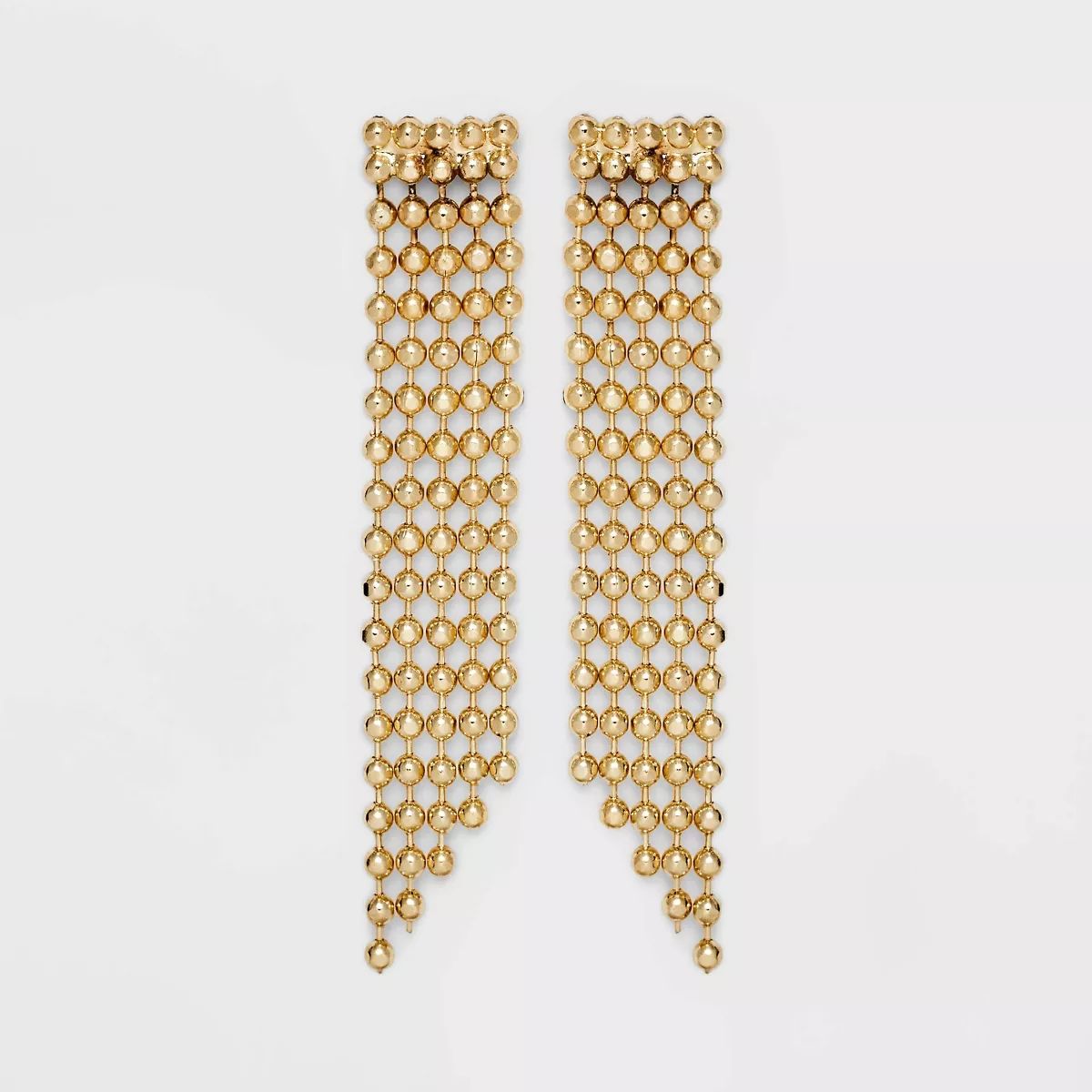 Drop Beaded Linear Earrings - A New Day™ Gold | Target