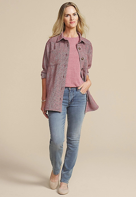 m jeans by maurices™ Classic Mid Rise Slim Straight Jean | Maurices