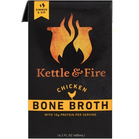 Kettle & Fire Bone Broth Chicken 16.2 oz (Pack of 2) | Walmart (US)