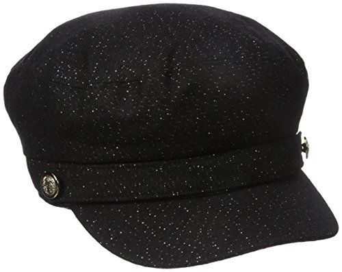 Ellen Tracy Women's Lurex Cabbie Hat with Statement Buttons | Amazon (US)