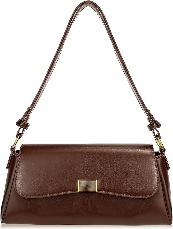 Purses for Women Vintage Shoulder Bags Women's Tote Handbags PU Leather Crossbody Bag with Adjust... | Amazon (US)