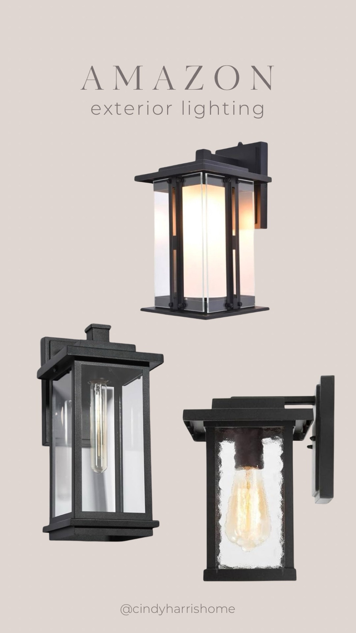 3 exterior lighting options from Amazon! Which should I pick for our detached garage? 👀

#LTKHome