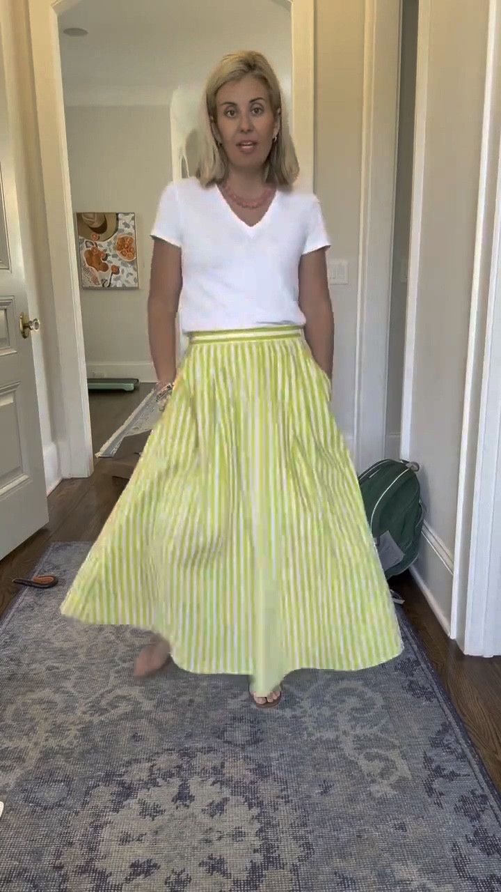This color!! Y’all the skirt is good…it’s real good! It comes in 2 other colors as well. I paired it with one of my hero tees and favorite sandals. I’m in xs tee & skirt & 8 sandal. 
*Use code CMLP15 for 15% off my hero tee
* use Catherine20 at A+B


#LTKOver40 #LTKdayinmylife #LTKSeasonal