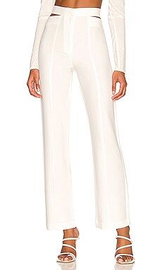 Bardot Kylie Cut Out Pant in Ivory from Revolve.com | Revolve Clothing (Global)