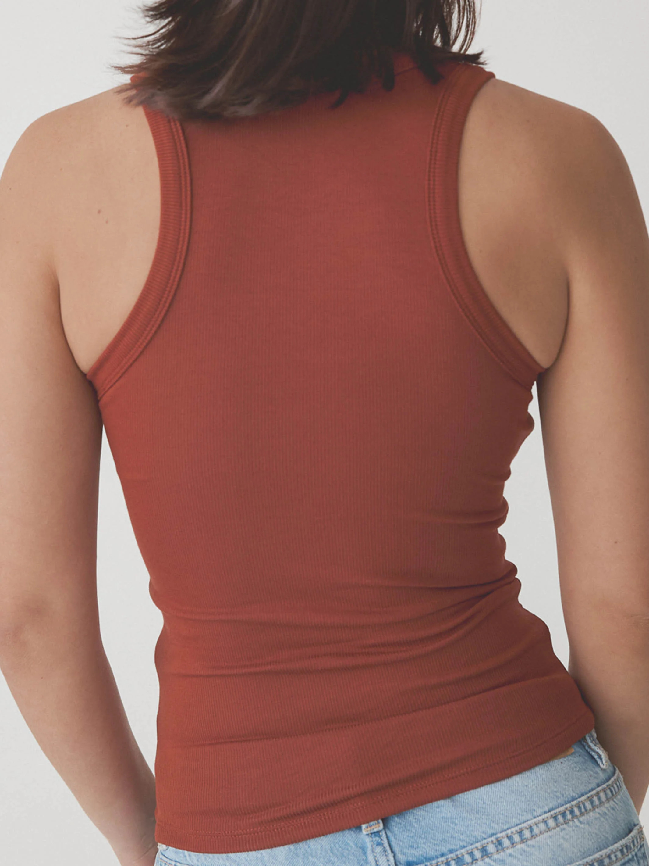 Chunky Binding Ribbed High Neck Brami (Full Length) | Klassy
