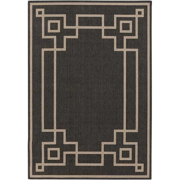 Mark&Day Area Rugs, 2x4 Natalie Indoor/Outdoor Black Camel Area Rug (2'5" x 4'5") - Walmart.com | Walmart (US)