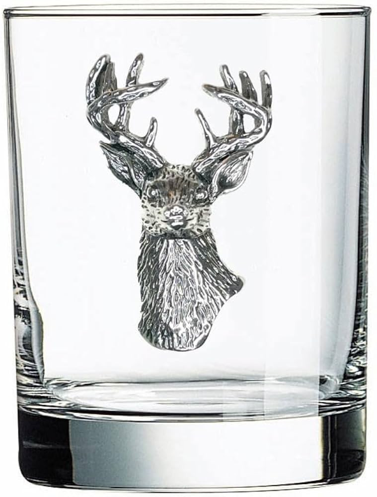 THE QUEENS' JEWELS Deer Buck Stags Jeweled Double Old Fashioned, 14 oz. - Unique Gift for Women, ... | Amazon (US)