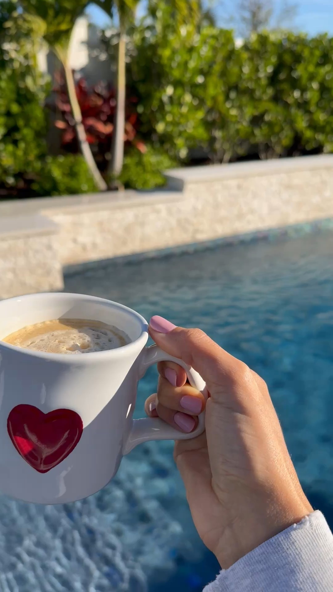 Adore these cute little Valentine’s Day coffee mugs ❤️🩷 Posted nail color too since one of you girls asked 🥰 

#LTKValentine #LTKmorningroutine #LTKHome