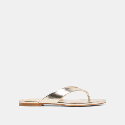 Linnet Sandals in Light Gold Leather Size 10 By Dolce Vita | DolceVita.com