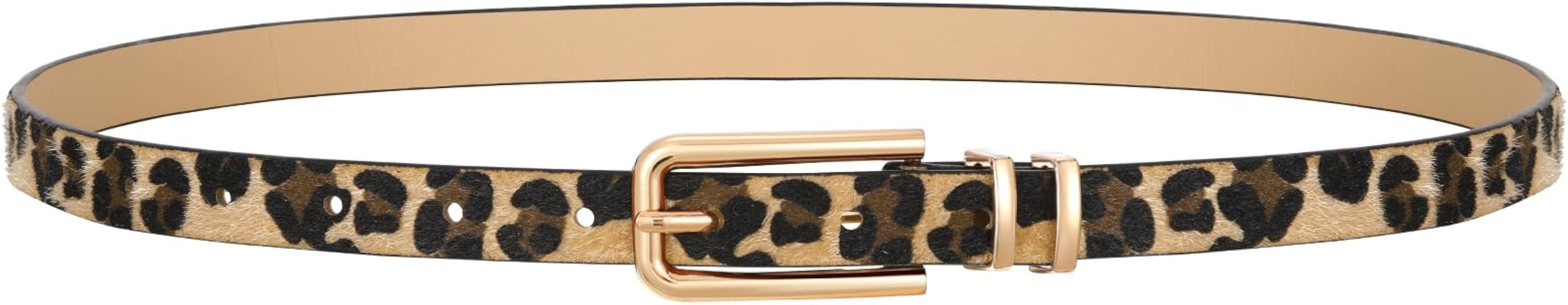 VONMELLI Women Skinny Leather Belt Thin Waist Belt for Women Jeans Dress Fashion Ladies Belt with... | Amazon (US)