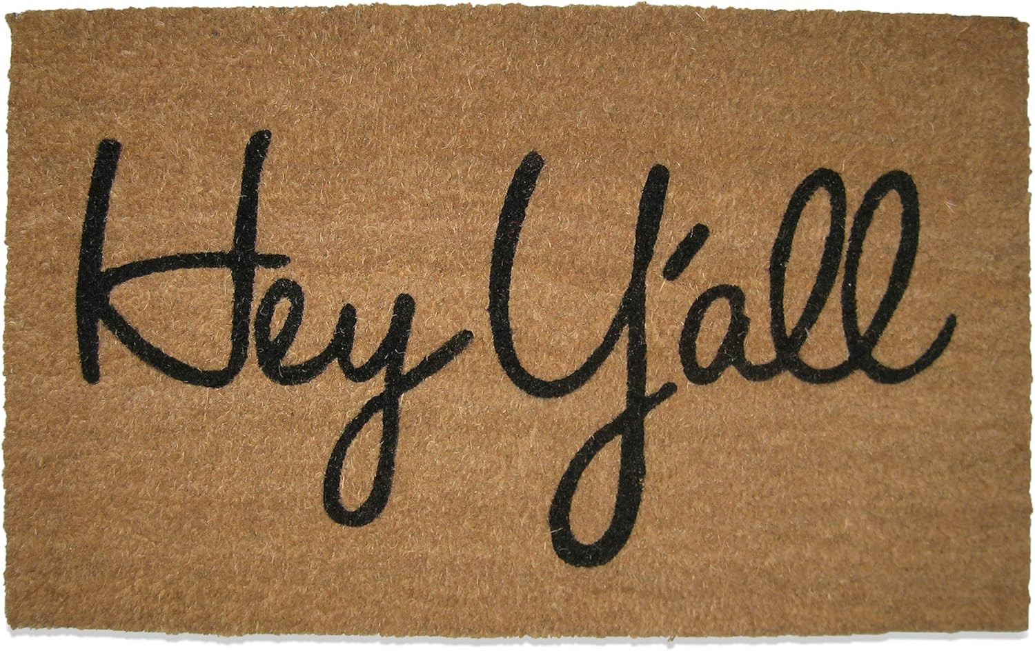 Tag 17.5" x 30" Hey Y'all Southern Coir Doormat Welcome Entryway Front Door Mat 1'6" x 2'6" Brown | Amazon (US)