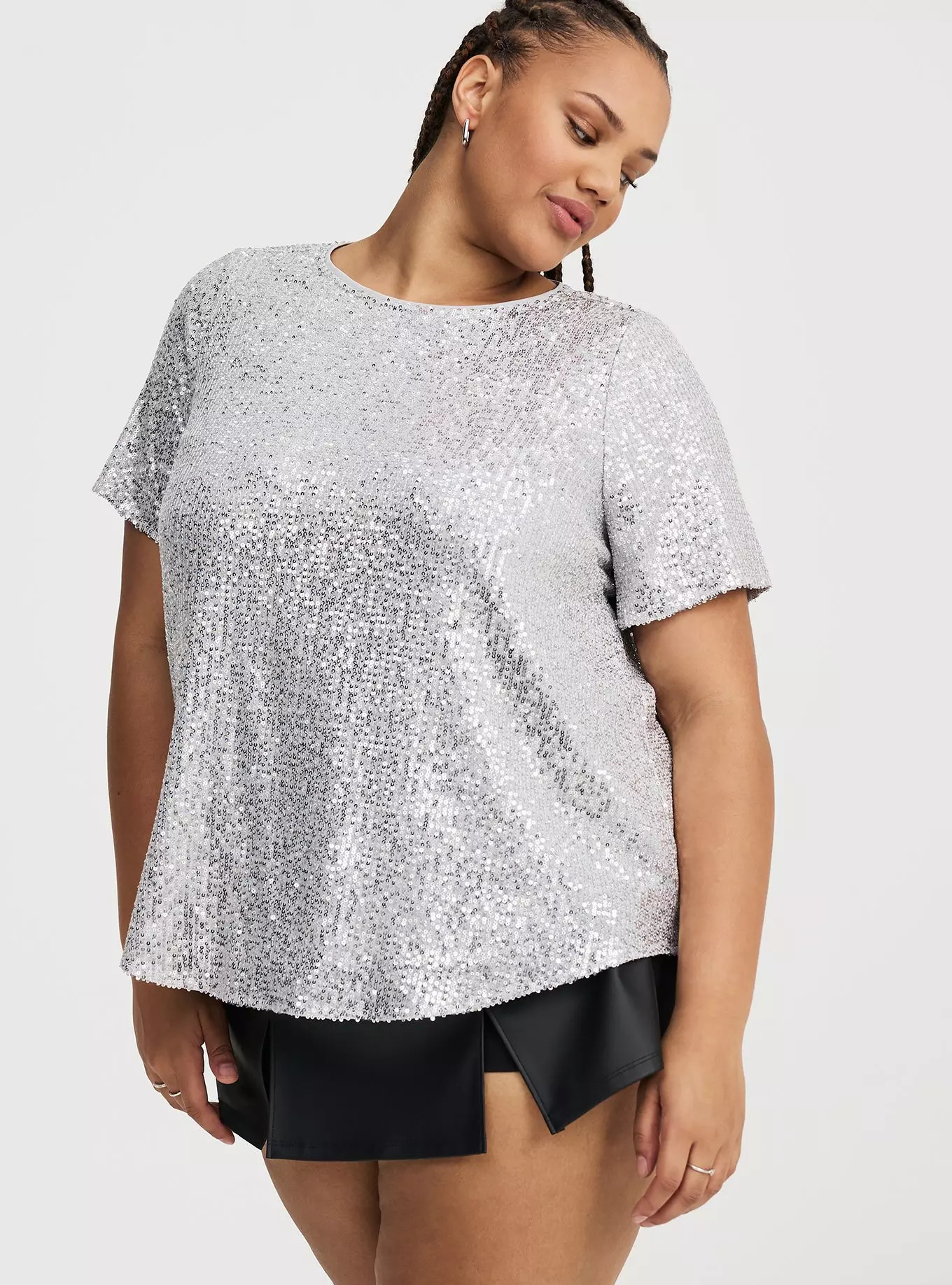 Abbey Short Sleeve Sequin Top | Torrid (US & Canada)