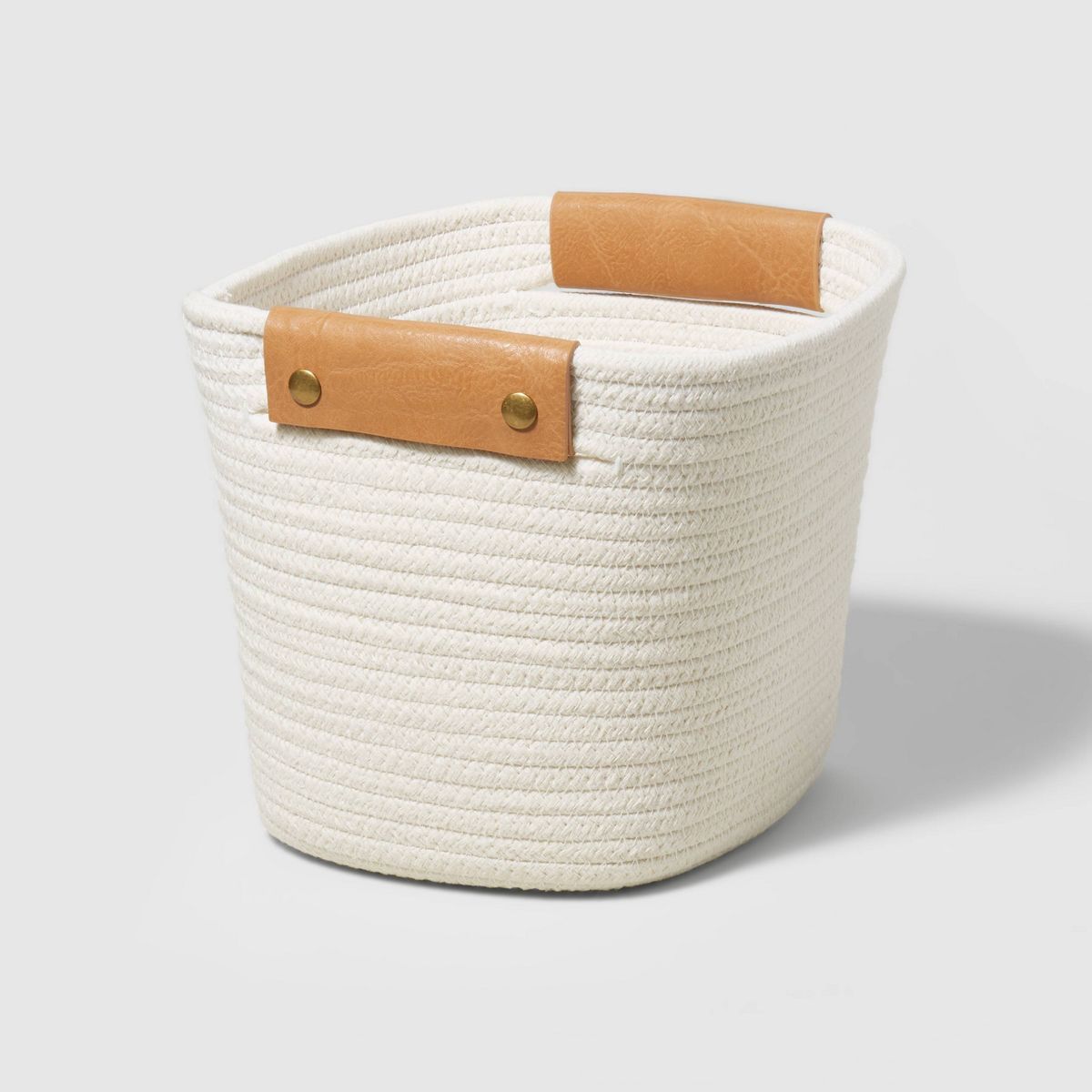 11" Decorative Coiled Rope Basket Cream - Brightroom™ | Target
