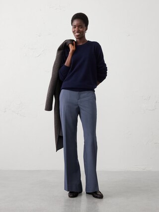 Bootcut High-Rise Sculpted Trouser | Banana Republic Factory