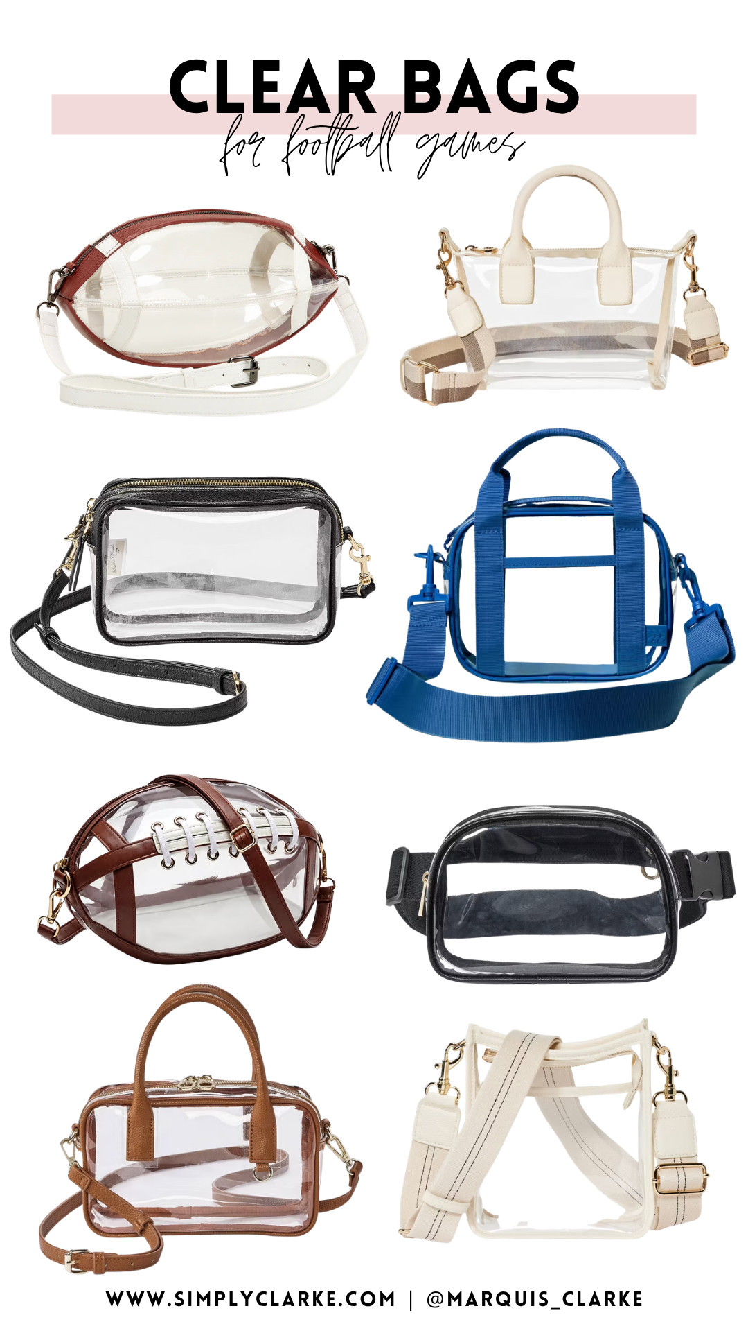 Football season is here! These clear bags are stadium-approved essentials without sacrificing style—perfect for game days, concerts and events!

clear stadium bag - football game day - stadium-approved purse - clear crossbody bag - game day accessories - concert bag - tailgate essentials

 

 #LTKootd #LTKSeasonal