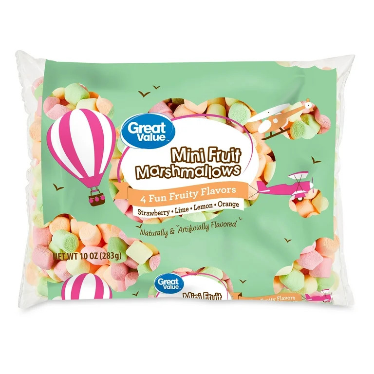 Great Value Mini Fruit Marshmallows, 10 oz, Bag | Walmart (US)