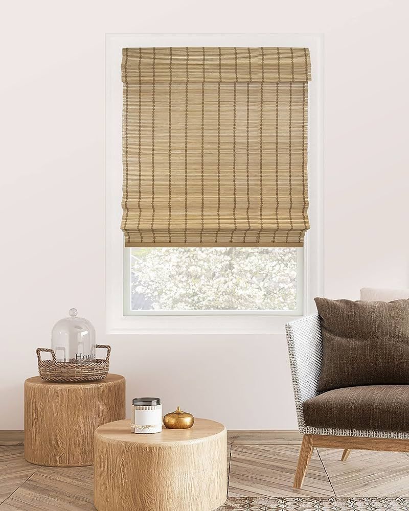 CHICOLOGY, Roman Home Bamboo Patio, Blinds, Window Shade, 47" W X 64" H, Deer | Amazon (US)