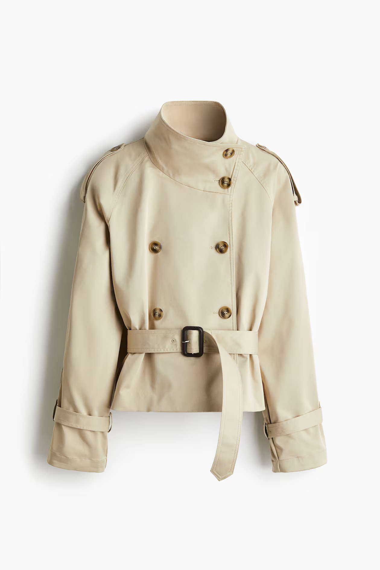 Short twill trench coat | H&M (UK, MY, IN, SG, PH, TW, HK)