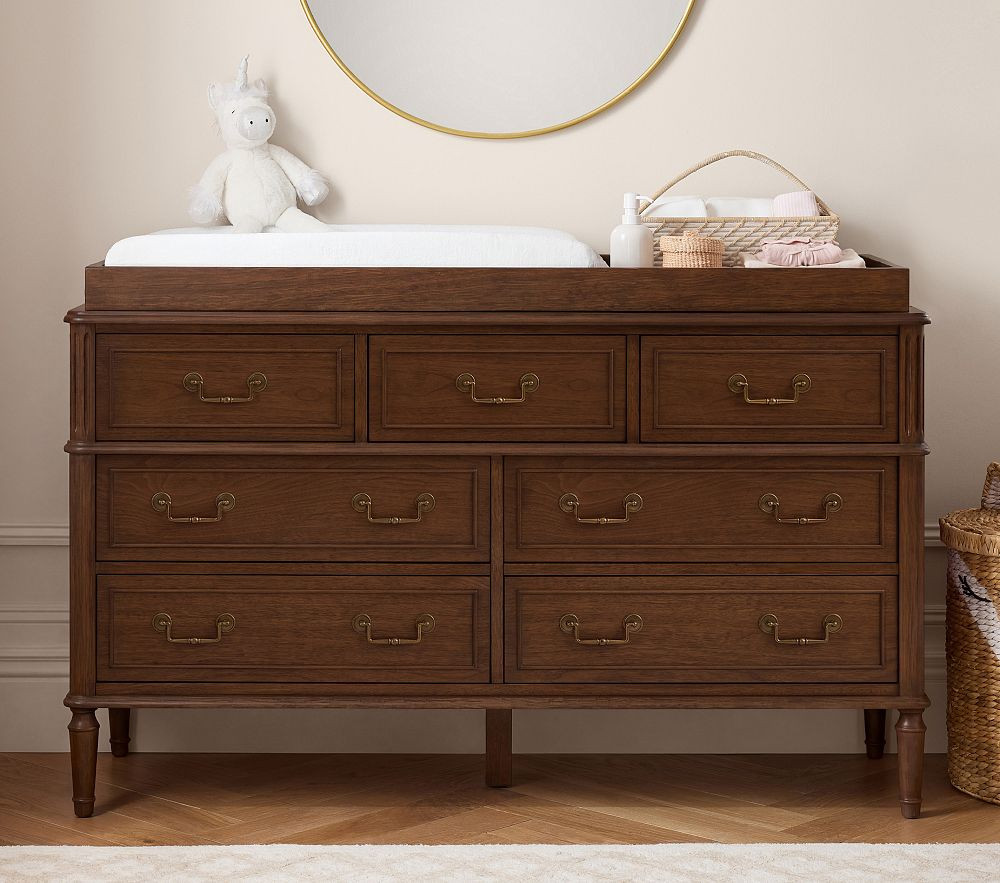 Rosalie 7-Drawer Changing Table (56w x 19d") | Pottery Barn Kids