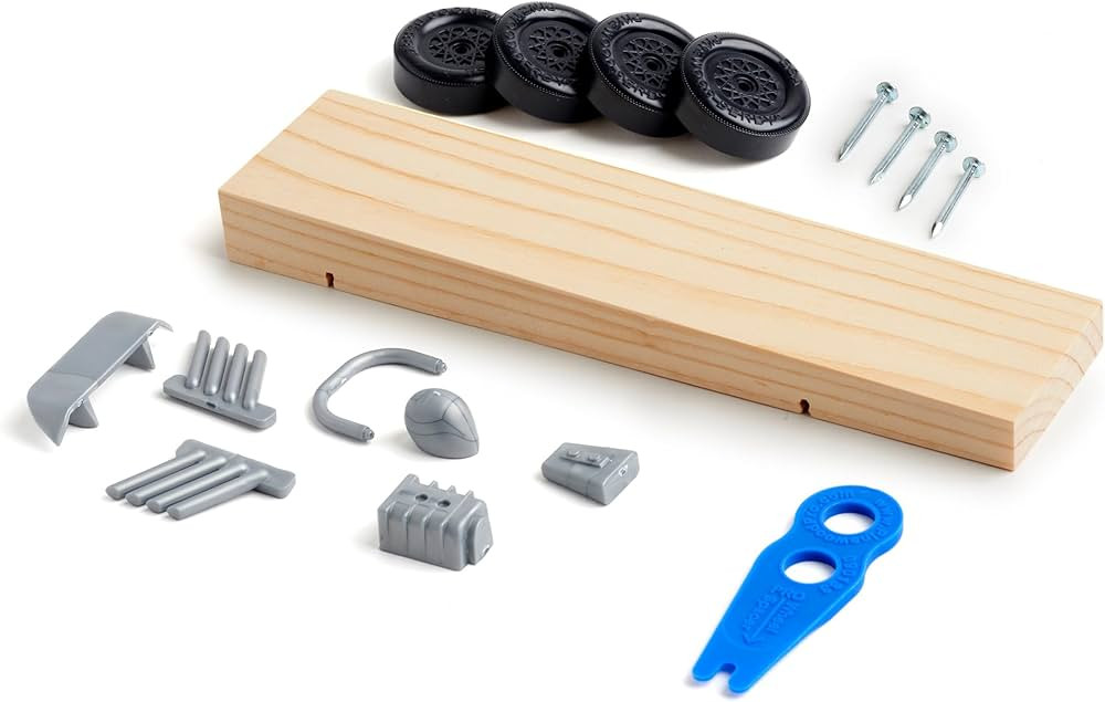 Pintwood Pro Basic Derby Car Kit with Official Wheels, Official axles and pre-Cut pre-drilled Wed... | Amazon (US)
