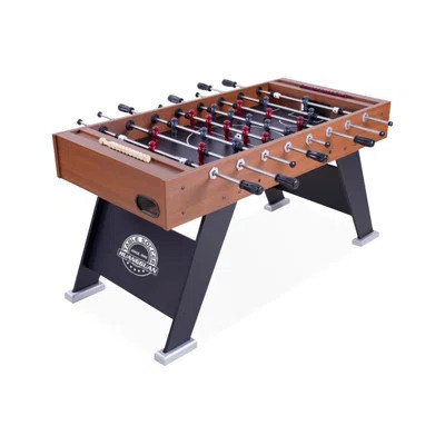 Black Rectangular Manufactured Wood + Stainless Steel Foosball Tables | Wayfair North America