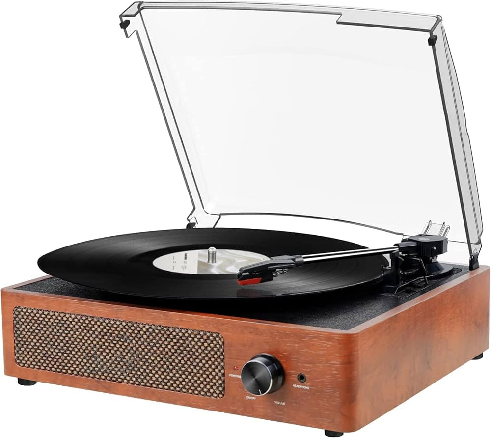 Giradischi Bluetooth Portatile a Tre Velocità (33 1/3, 45 E 78 Giri), Vintage Vinile Giradischi ... | Amazon (IT)