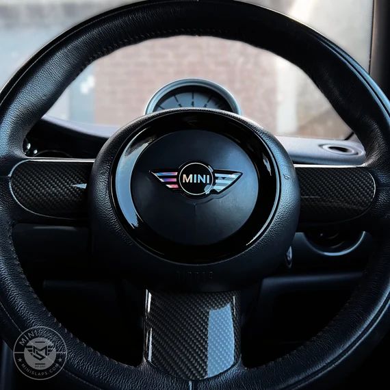 MINI Cooper S JCW R55 R56 R57 Gen 2 Car Decal Steering Wheel Emblem - Luxury MINI Cooper Accessor... | Etsy (US)