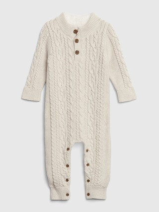 Baby Knit Long Sleeve One-Piece | Gap (US)
