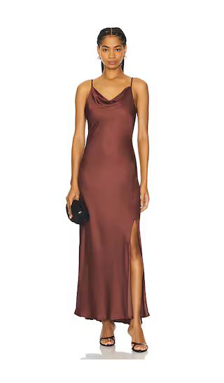 Glynis Dress in Mulberry | Brown Maxi Dress | Brown Wedding Guest Dress | Revolve Clothing (Global)