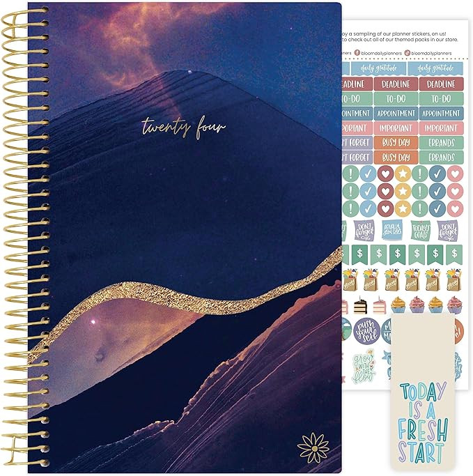 bloom daily planners 2024 Calendar Year Day Planner (January 2024 - December 2024) - 5.5” x 8.2... | Amazon (US)