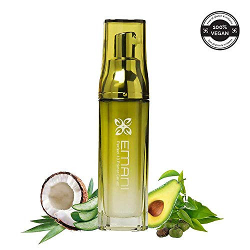 Emani Vegan Cosmetics Perfect10 Hydrating Facial Primer - 40ml - Organic, Natural Ingredients/Nutrients - Moisturizing, Silicon Free - Great for Dry, Sensitive, Acne Prone Skin | Amazon (US)
