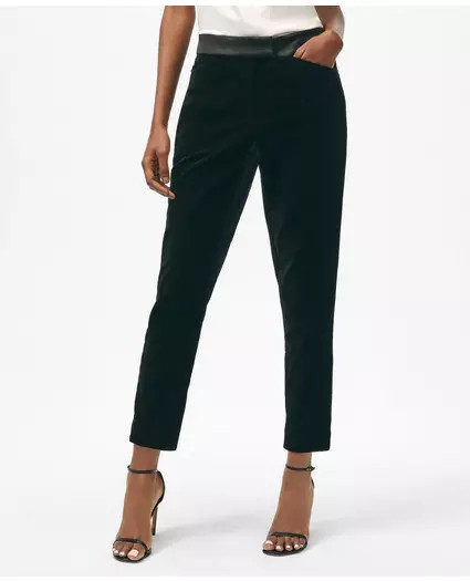 Slim Tuxedo Pants in Velvet | Brooks Brothers