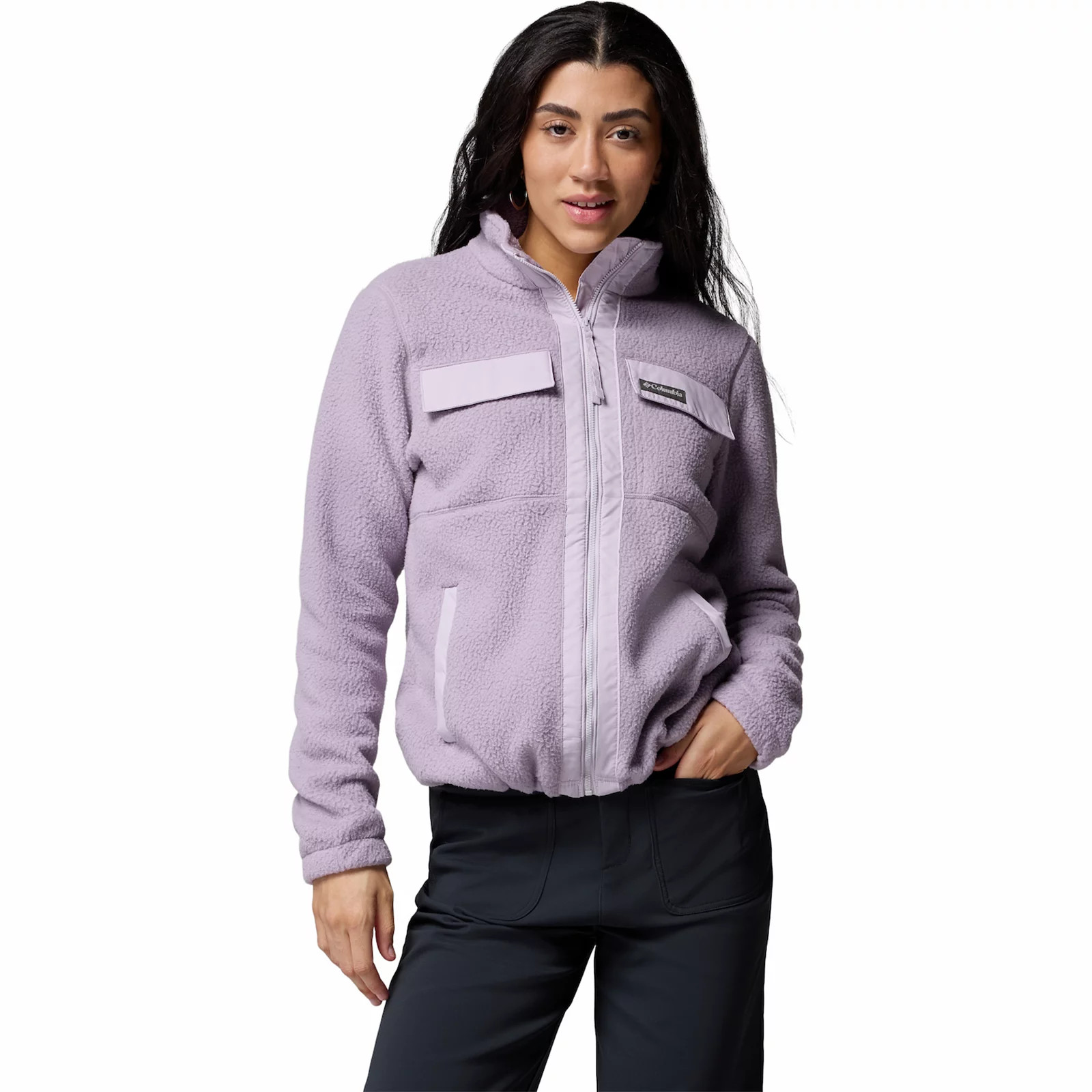 Women's Columbia Juniper Peak Full Zip Fleece Jacket, Size: XL, Shale Purple | Kohl's