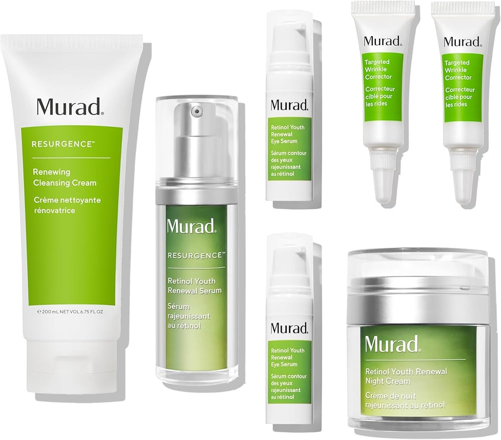 Murad 90-Day Resurgence Kit - 3-Piece Full Size Set + 4 Bonus Samples $320 Value - Renewing Clean... | Amazon (US)