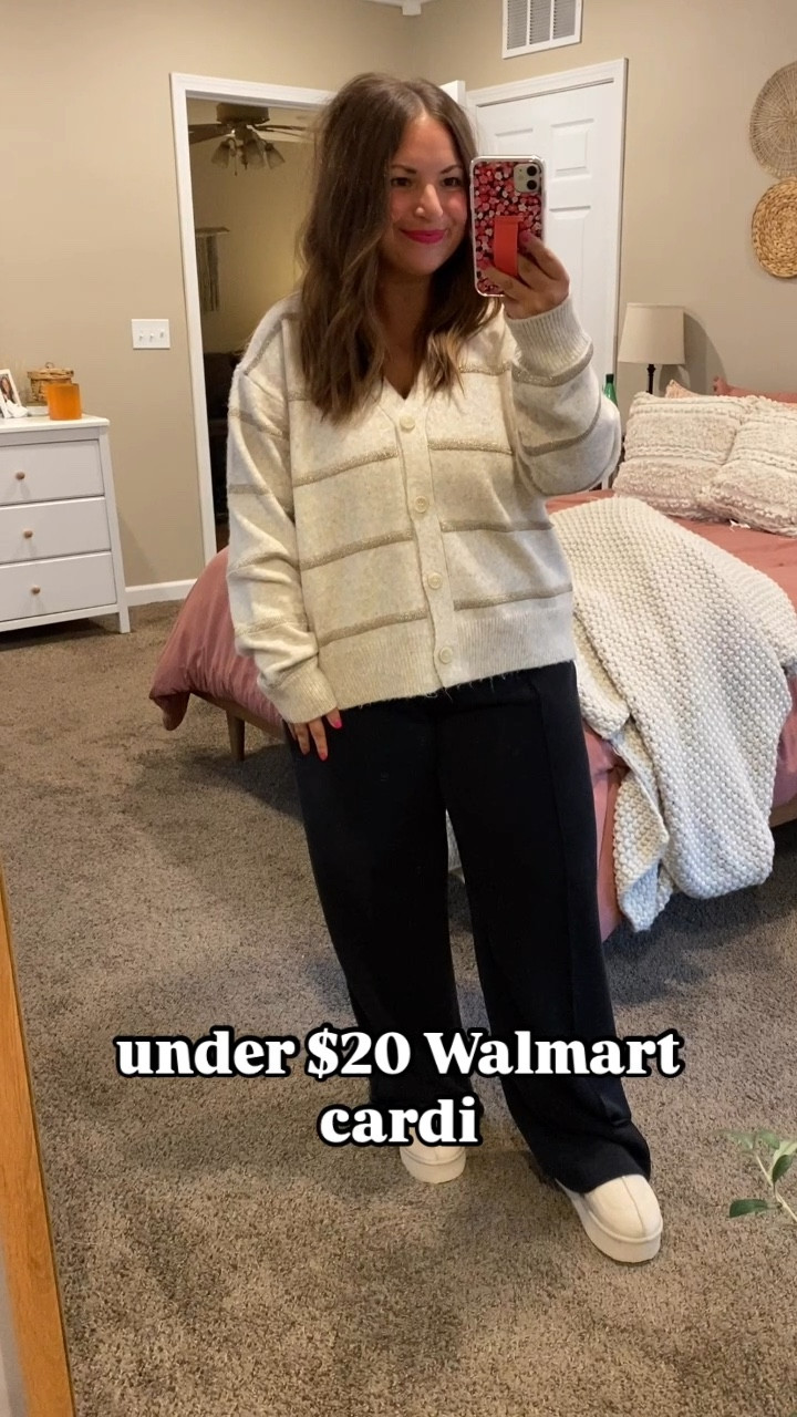 Super soft Walmart sweater cardi! Love the neutral vibes, but comes in other colors too. Pants & shoes are Amazon. 

clogs: fit true to size // wearing a 5
pants: fit true to size // wearing a large
cardigan: fits true to size // wearing a large

#LTKStyleTip #LTKFindsUnder50 #LTKFindsUnder100