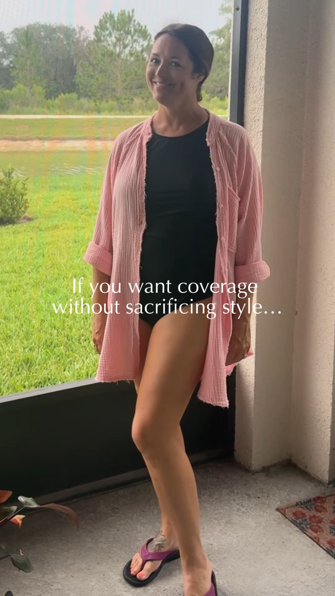 Cupshe actually does provide coverage at an affordable price!

If you’re looking for a swimsuit that’s cute and actually offers great coverage, this one is worth checking out. ☀️ I love that it has a flattering fit, a cute back detail, and enough coverage to feel comfortable for pool days, beach trips, and family vacations.

I’m wearing an XL, but I could have comfortably sized down to a Large for a more fitted look.

Linking it here for anyone shopping for summer swimsuits, vacation outfits, mom swimsuits, beach vacation outfits, or resort wear. 🌴👙

#LTKmomlife #LTKSwim